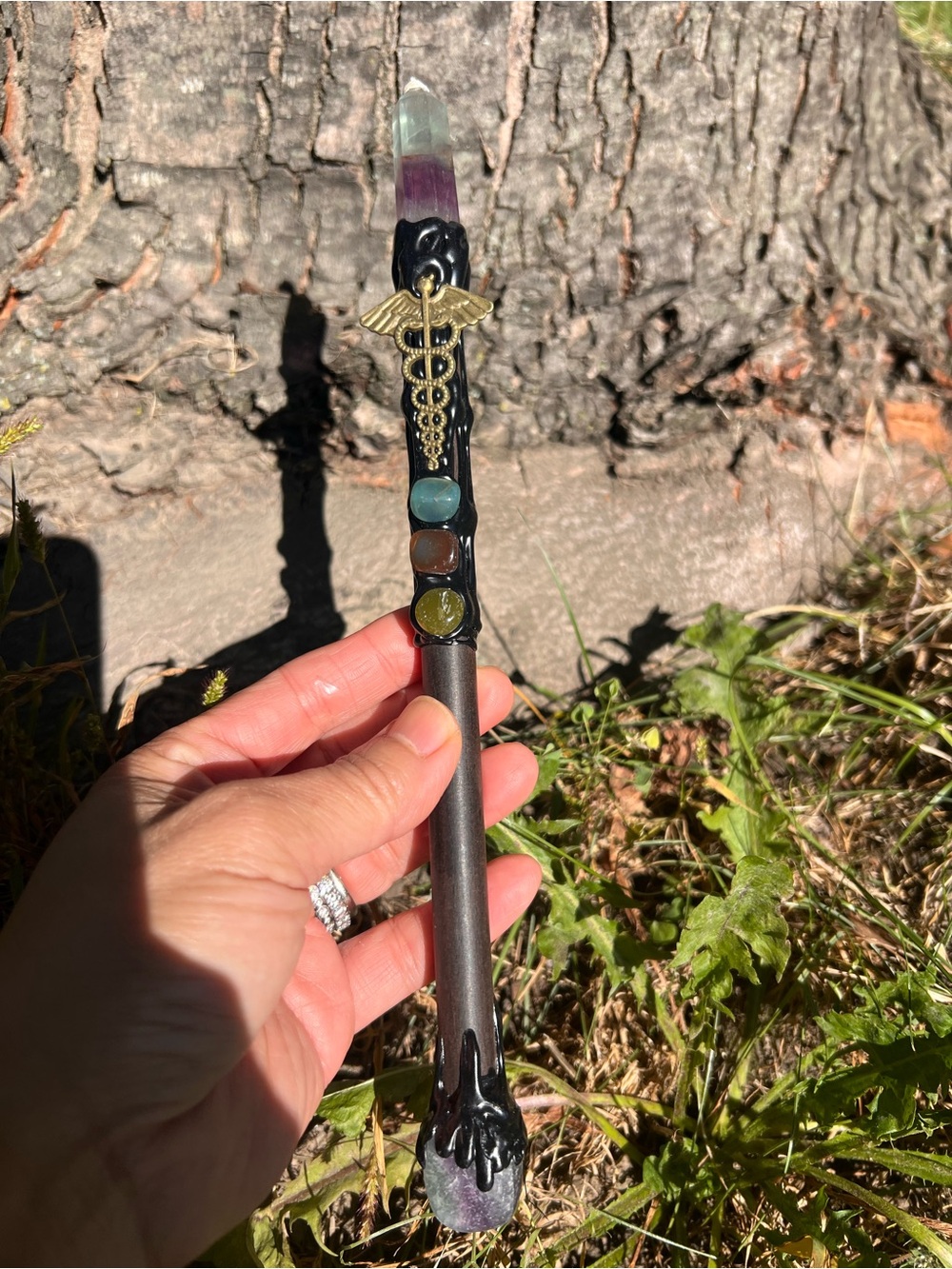 Fluorite (1) magical wand | crystal